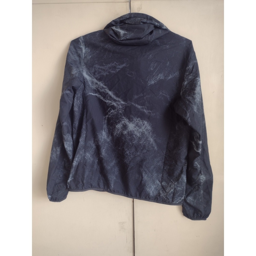Uniqlo Peter Saville Datalife Design Windbreaker Jacket Black Grey Full Zip Sz S - Picture 4 of 9